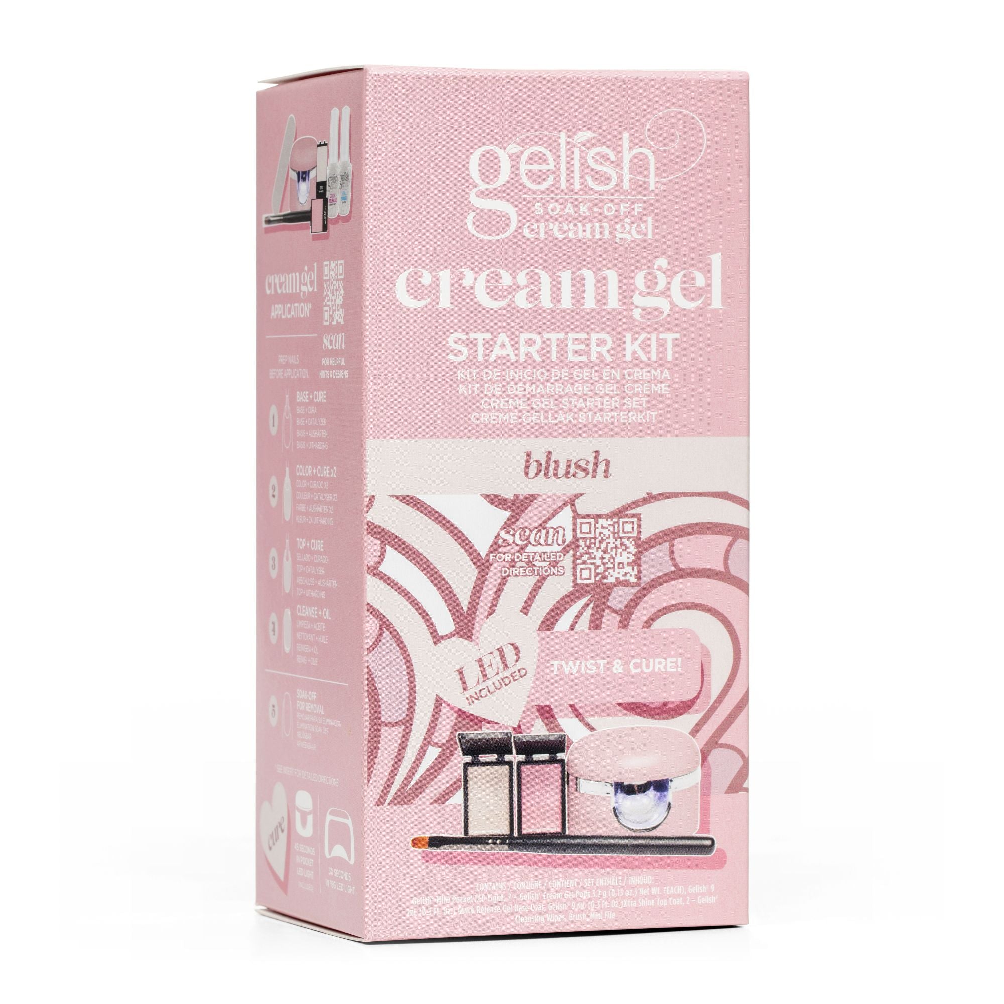 Cream Gel - Starterset - Blush - inkl. Lampe