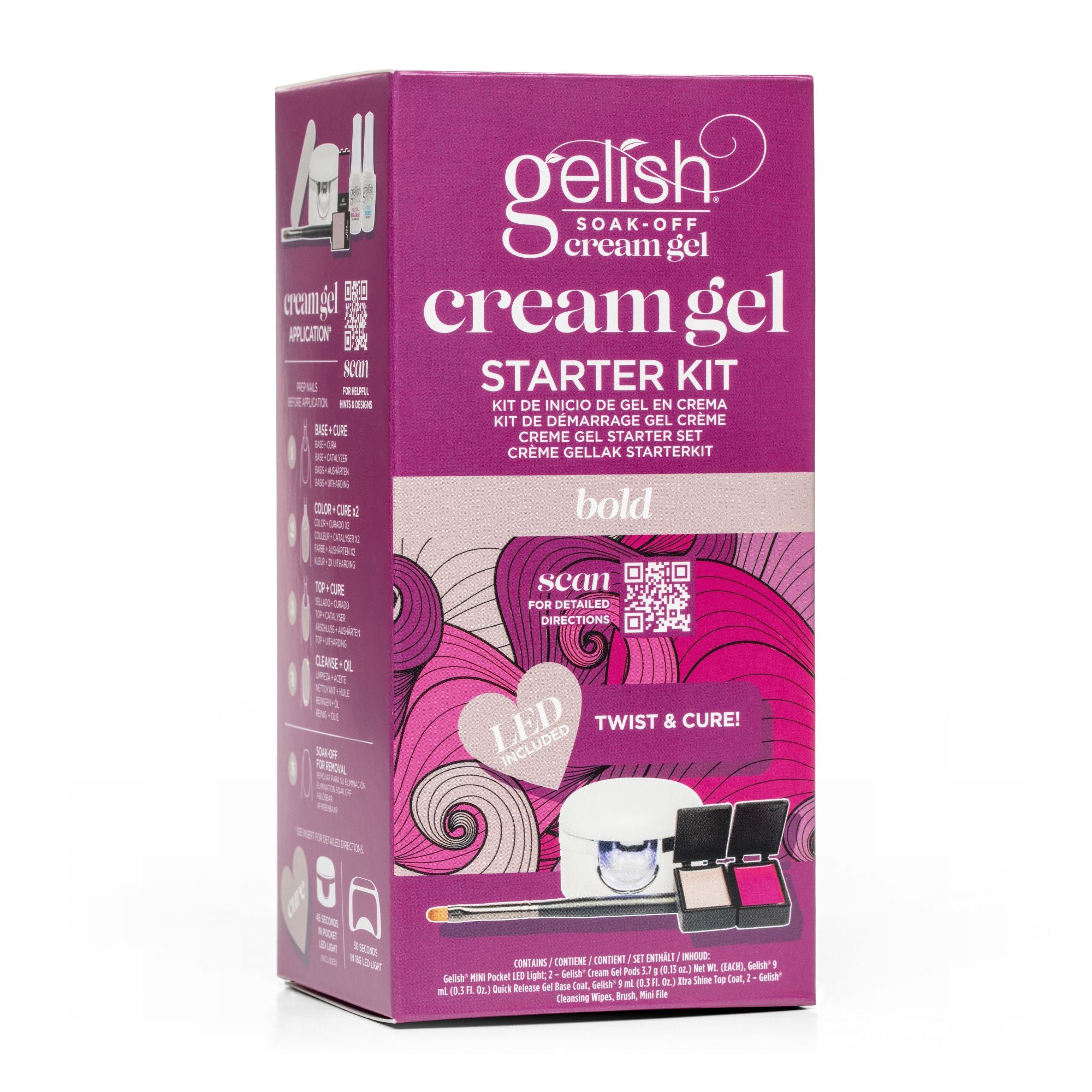 Cream Gel - Starterset - Bold - inkl. Lampe