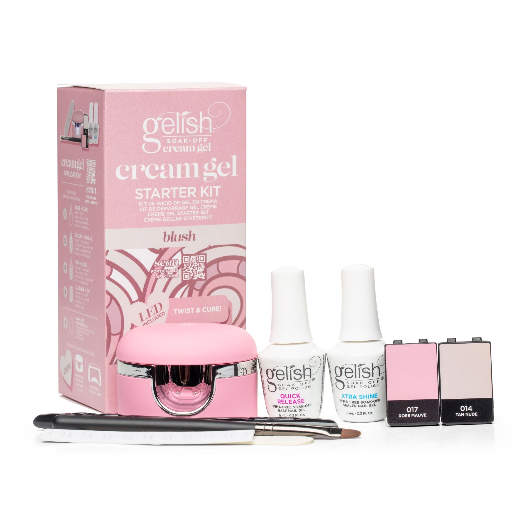 Cream Gel - Starterset - Blush - inkl. Lampe