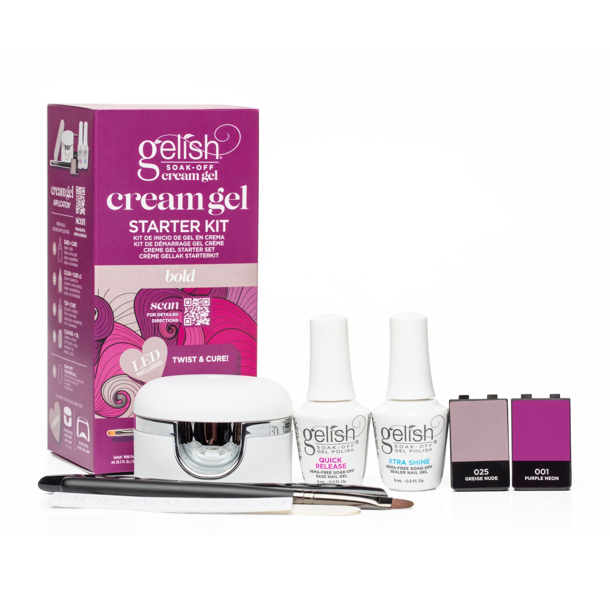 Cream Gel - Starterset - Bold - inkl. Lampe
