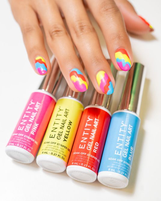 Gel Nail Art Soak Off Striper Gel 6er Kit