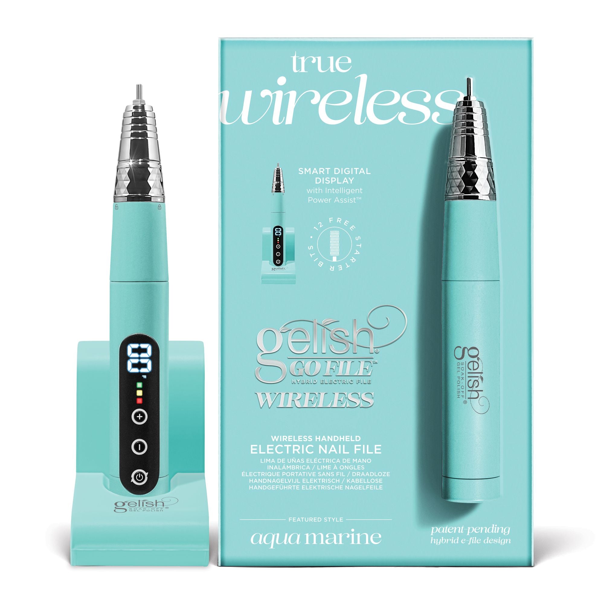 Wireless Go Electric Nail File - Aqua