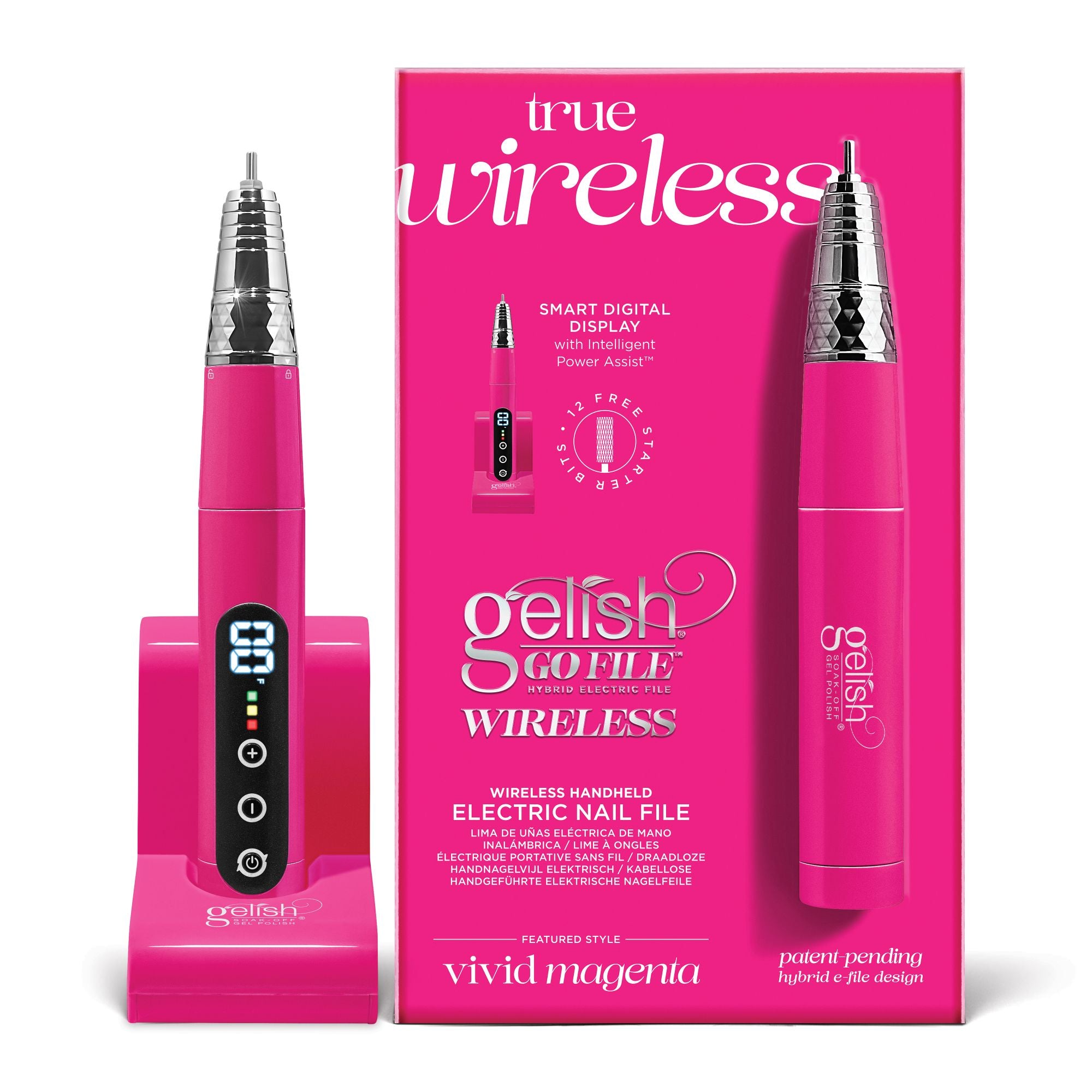 Wireless Go Electric Nail File - Magenta