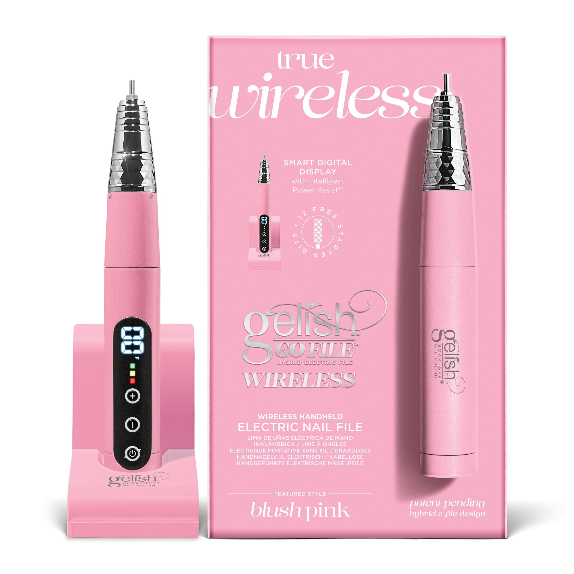 Wireless Go Electric Nail File - Pink