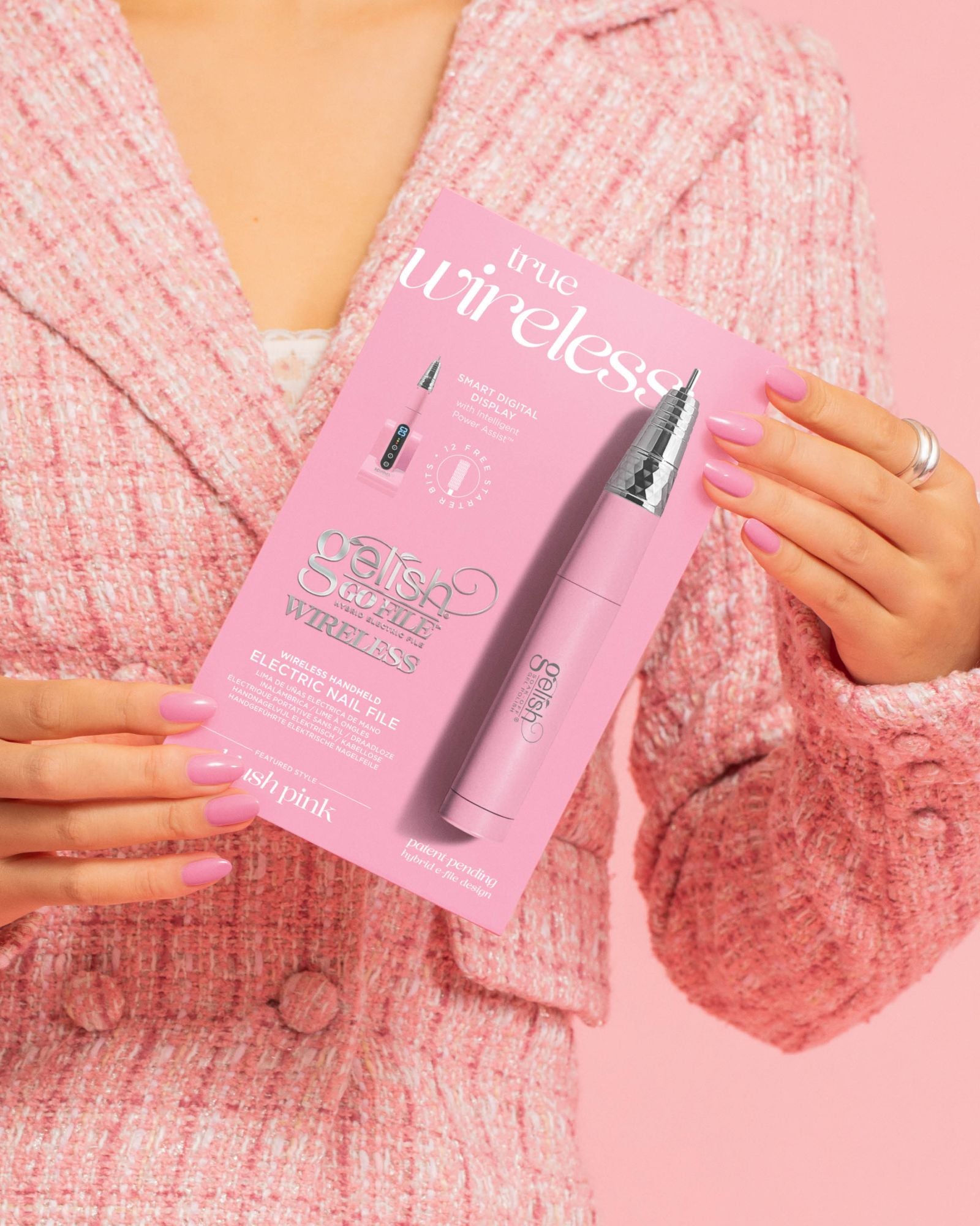 Wireless Go Electric Nail File - Pink