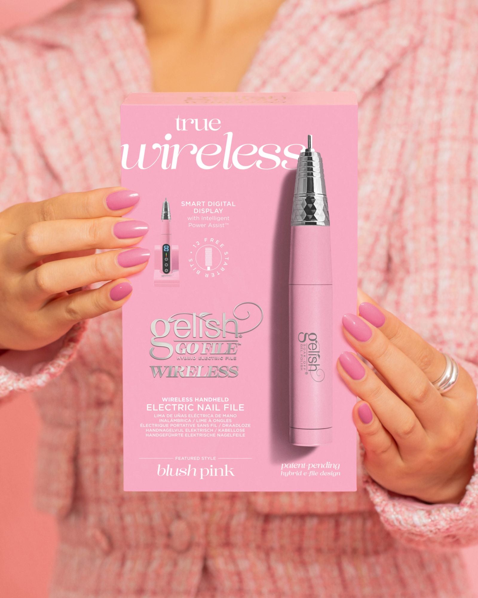 Wireless Go Electric Nail File - Pink